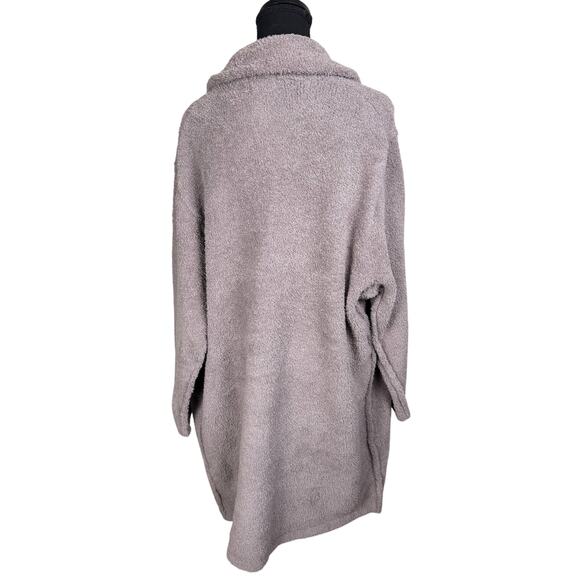 QVC Barefoot Dreams CozyChic Coatigan with Patch Pockets NWT BEACH ROCK SIZE 1X - Picture 4 of 8